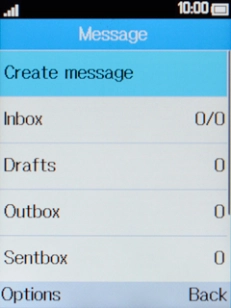 Press the Left selection key.