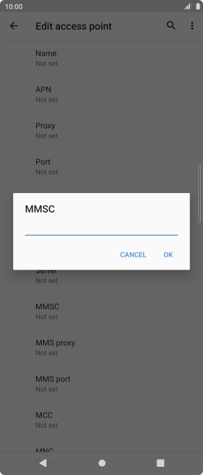 Key in http://mms.vodafone.co.uk/servlets/mms and press OK.