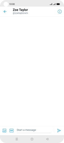 Press the text input field.