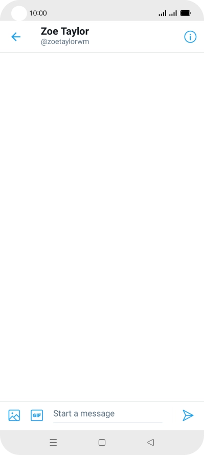 Press the text input field.