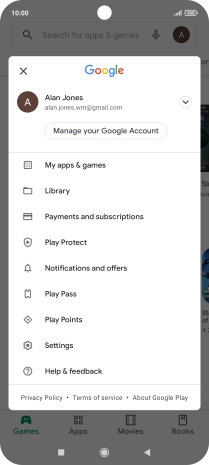 Press My apps & games.