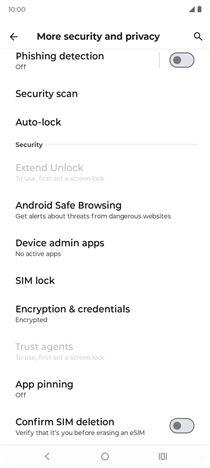 Press SIM lock.