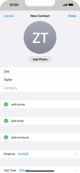 Press add phone.