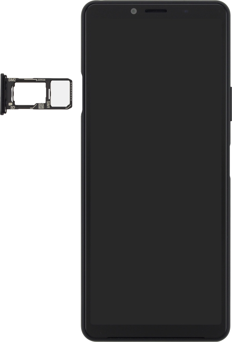 Turn the memory card so the angled corner of the memory card matches the angled corner of the memory card holder and place the card in the holder.
