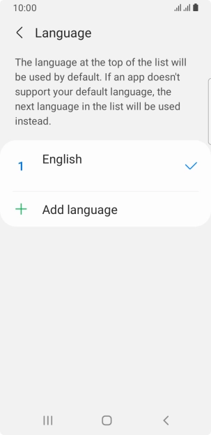 Press Add language.