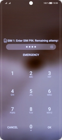 If you're asked to key in your PIN, do so and press OK.