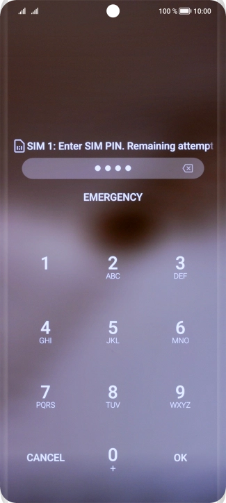 If you're asked to key in your PIN, do so and press OK.