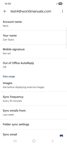Press Account name and key in the required name.