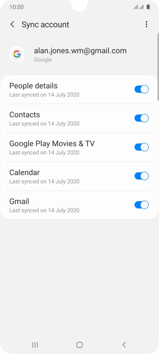 Press the Home key to return to the home screen.