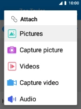 Select Pictures and go to the required folder.