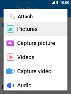 Select Pictures and go to the required folder.
