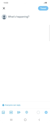 Press the text input field.