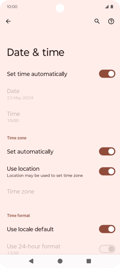 Press the Home key to return to the home screen.