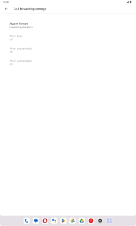Press the required divert type.