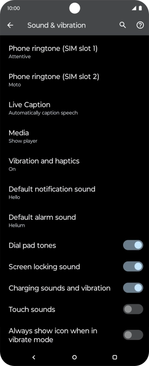 Press the Home key to return to the home screen.