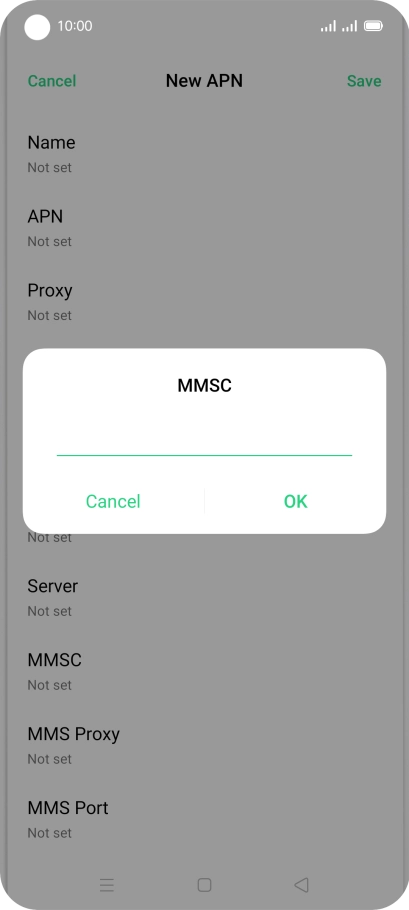 Key in http://mms.vodafone.co.uk/servlets/mms and press OK.