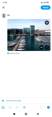 Press Tweet.