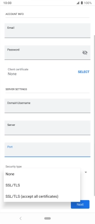 Press the required setting to turn the function on or off.