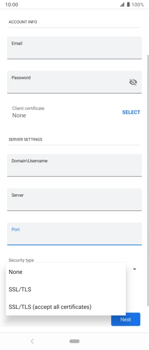 Press the required setting to turn the function on or off.