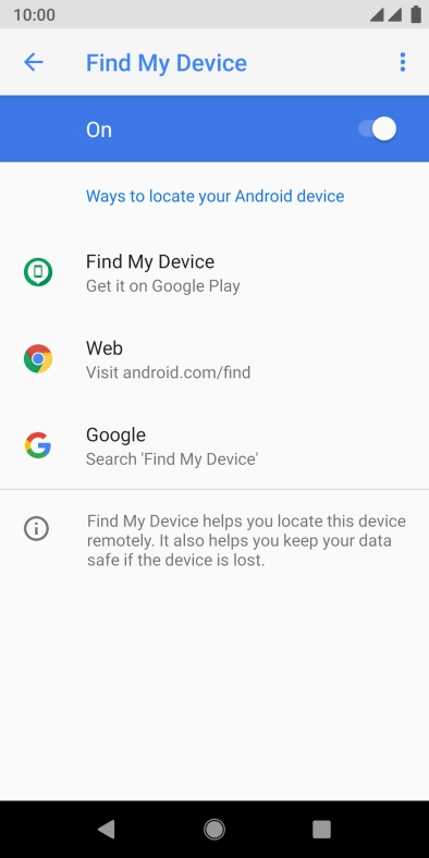 Press the Home key to return to the home screen.