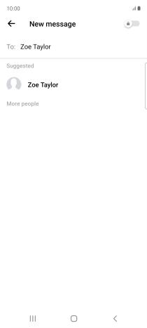 Press the required contact.