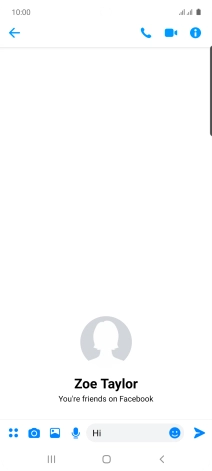 Write the required message and press the send icon.