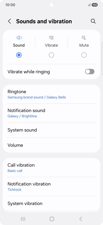Press Notification sound.