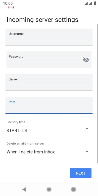 Press the drop down list below 