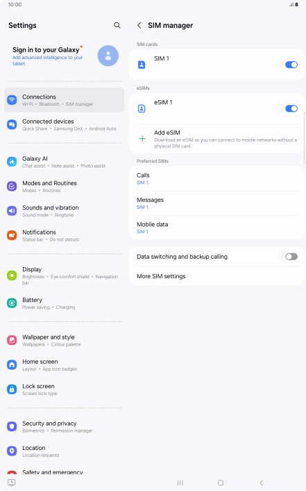 Press the Home key to return to the home screen.