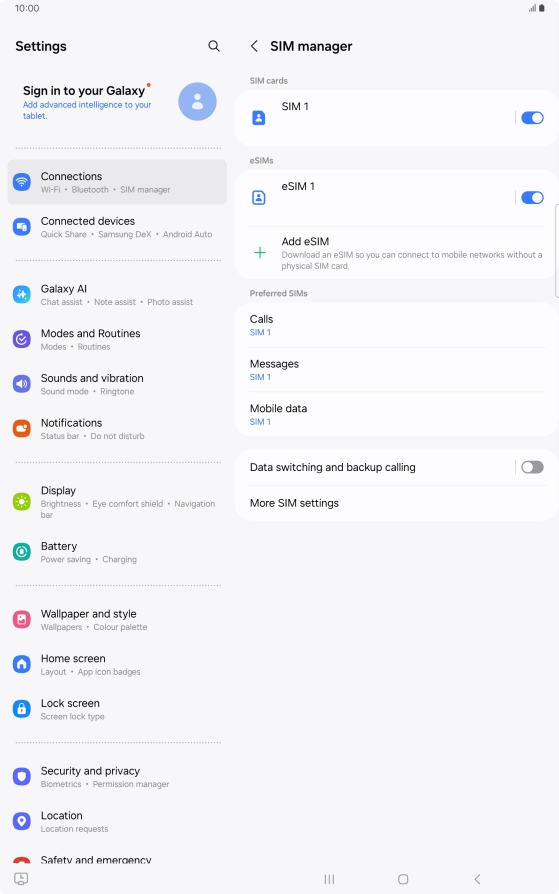 Press the Home key to return to the home screen.