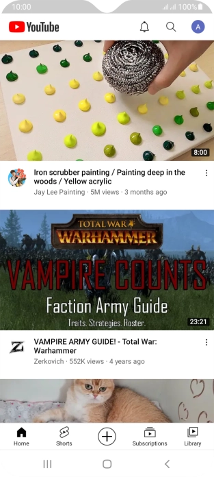 Press the search icon.