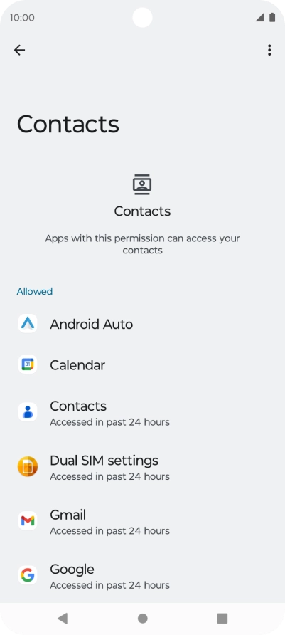 Press the required app.