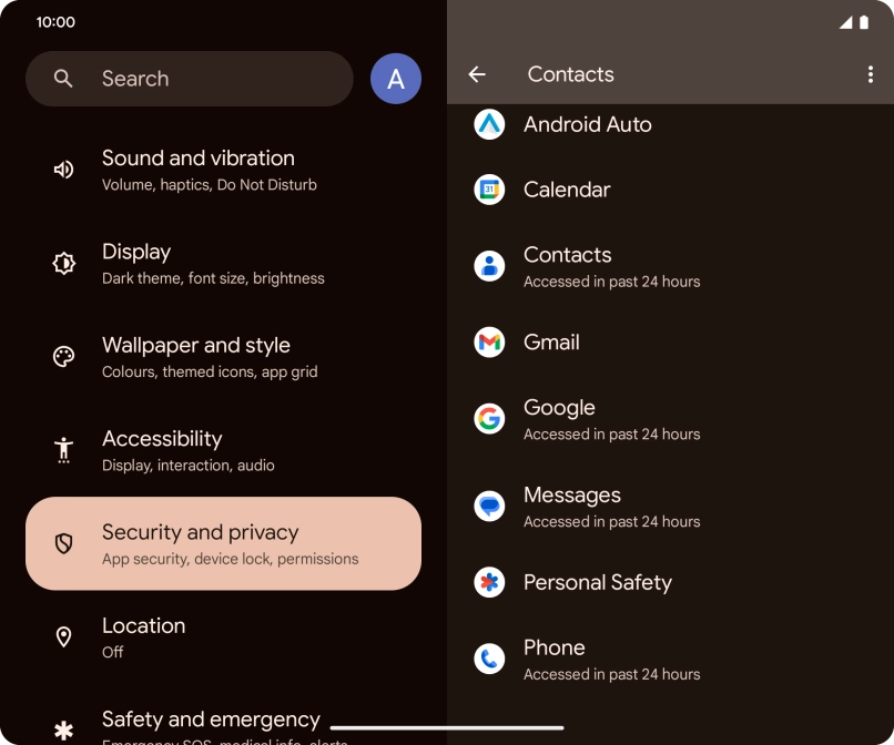 Press the required app.