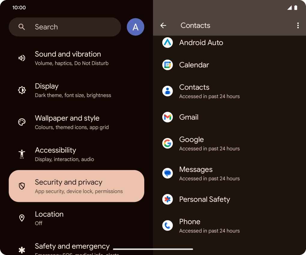 Press the required app.