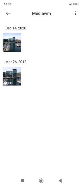 Press and hold any picture or video clip.