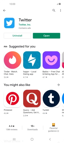 Press the Home key to return to the home screen.