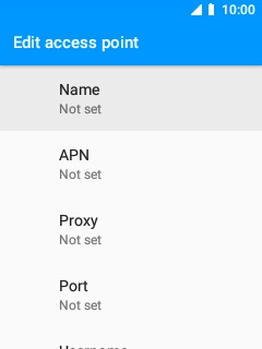 Select Name.