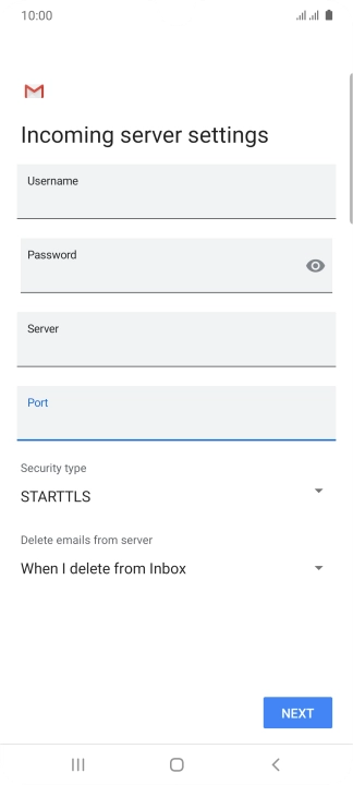 Press the drop down list below 