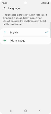 Press Add language.