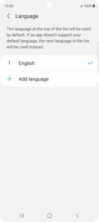 Press Add language.