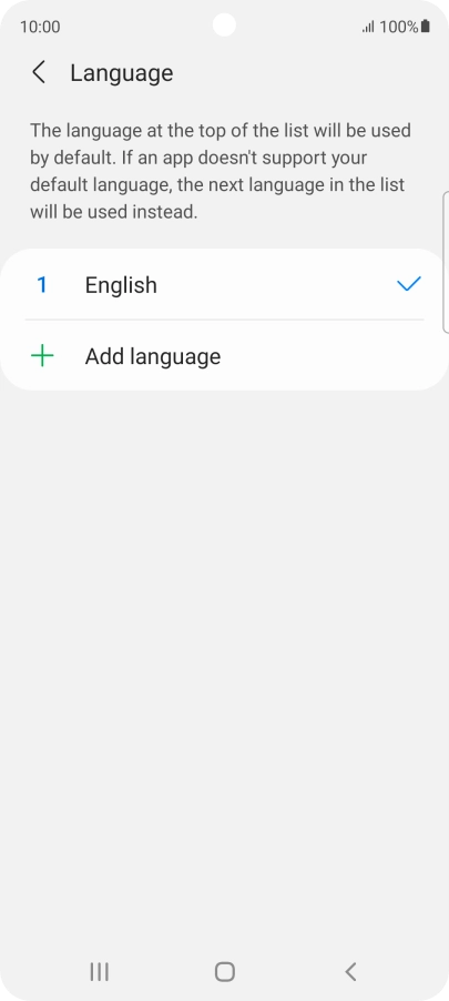 Press Add language.