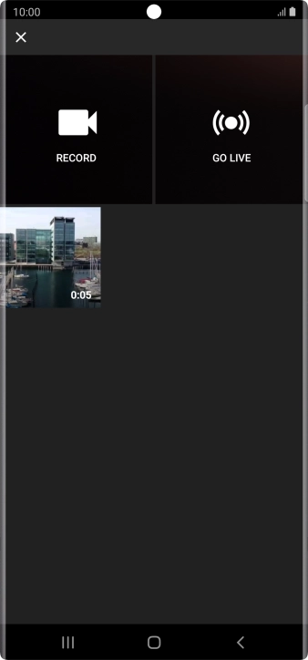 Press the required video clip.