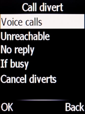 Select the required divert type.