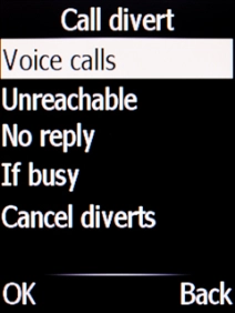 Select the required divert type.