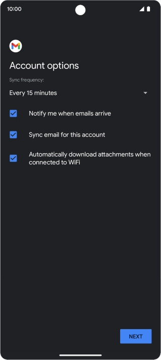 Press the drop down list below 