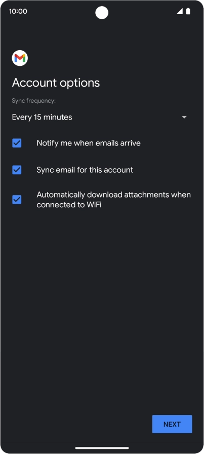 Press the drop down list below 