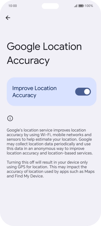 If you press the indicator next to 