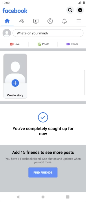 Press the text input field.