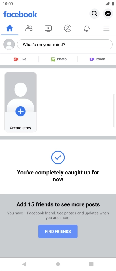 Press the text input field.
