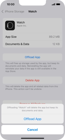 Press Offload App.